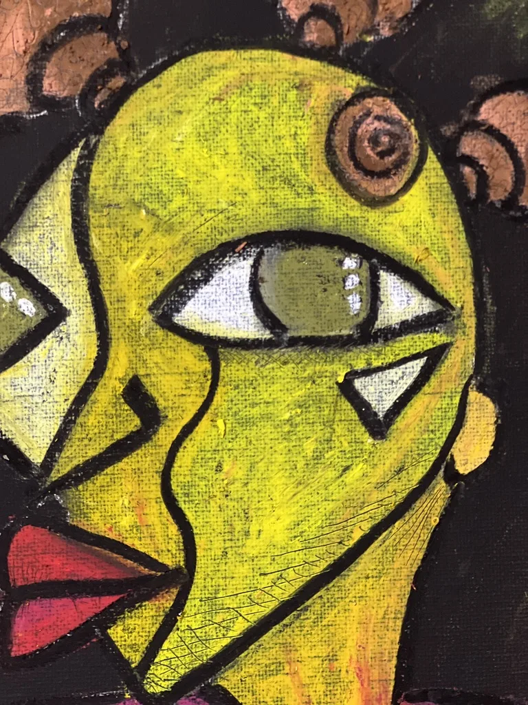 See Green, Oil pastel